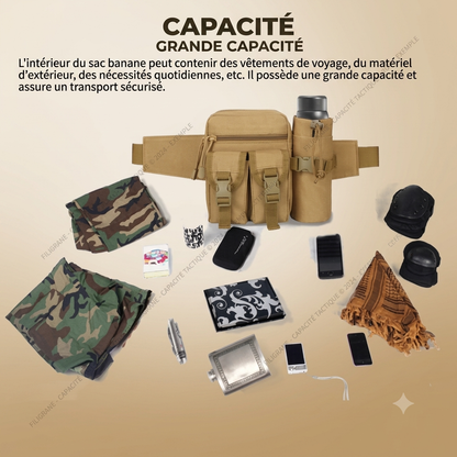 Sac Professionnel Randonnée Multi-Sport : Porte-Bouteille d'Eau Détachable pour Aventures de Plein Air