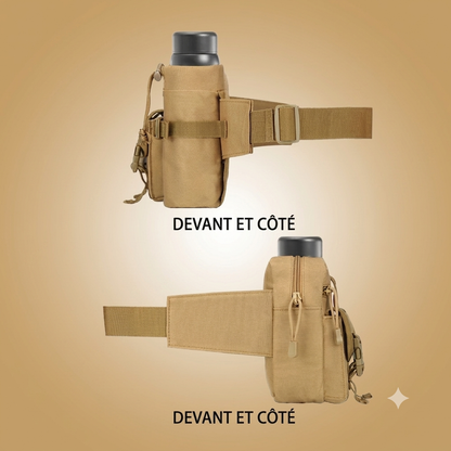 Sac Professionnel Randonnée Multi-Sport : Porte-Bouteille d'Eau Détachable pour Aventures de Plein Air