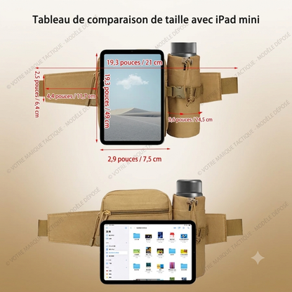 Sac Professionnel Randonnée Multi-Sport : Porte-Bouteille d'Eau Détachable pour Aventures de Plein Air