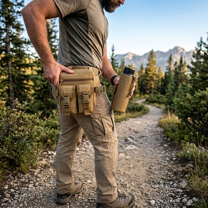 Sac Professionnel Randonnée Multi-Sport : Porte-Bouteille d'Eau Détachable pour Aventures de Plein Air