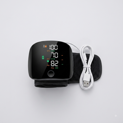 Tensiomètre de Poignet Electronique Rechargeable USB – Suivi Précis &amp; Rapide